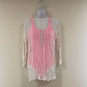 NWOT Wander Agio net crochet swimsuit coverup
